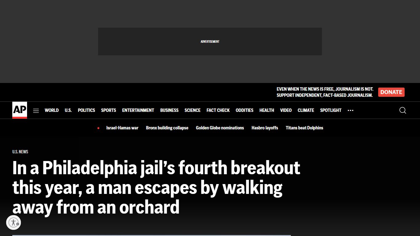 In a Philadelphia jail's fourth breakout this year, a man escapes by ...